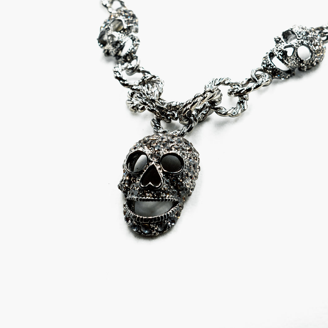 Black Skull Head Necklace