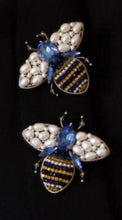 Load image into Gallery viewer, Blue Bumbo Bee Brooch
