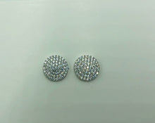 Load image into Gallery viewer, Silver  Round Stud Earring
