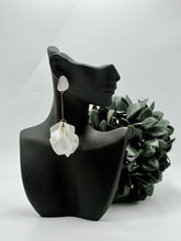 Load image into Gallery viewer, White Lily Flower Earrings
