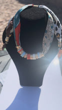Load and play video in Gallery viewer, Silk Scarf Necklace
