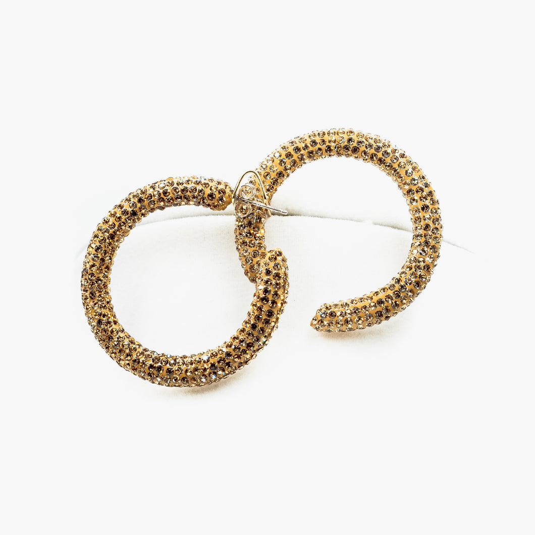 Champagne Hoop Earrings